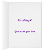 Lion on Purple Cards (Inside (Right))