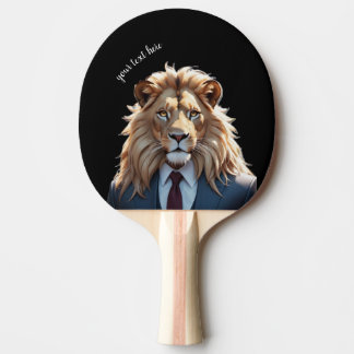 lion on suit  ping pong paddle