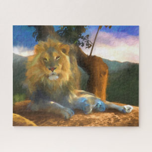 LION ON THE JOB JIGSAW PUZZLE