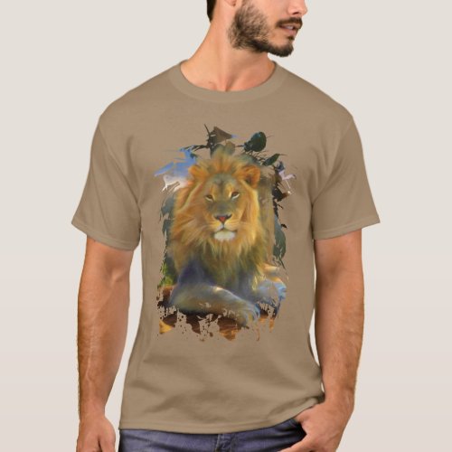 LION ON THE JOB T_Shirt