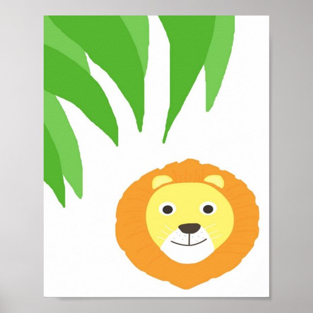 lion painting art poster (Front)