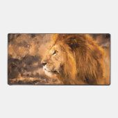 Lion Painting Golden King Art Desk Mat (Front)