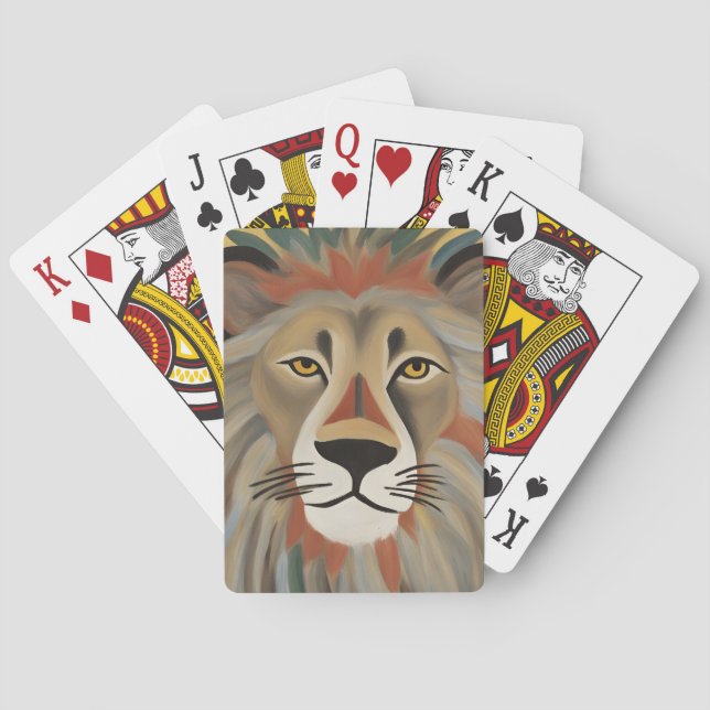Lion Painting Poker Cards (Back)