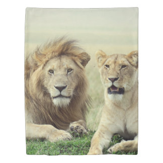 Lion Pair Duvet Cover (twin, queen or king-size)
