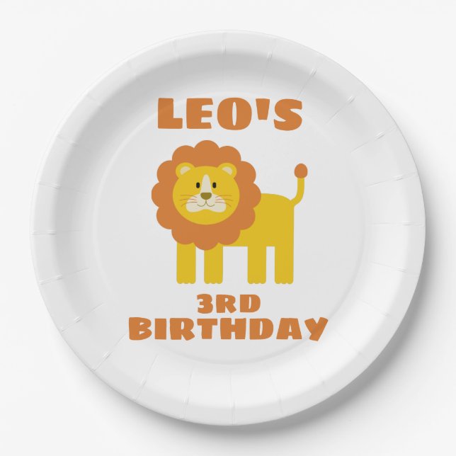 Lion Paper Plates (Front)