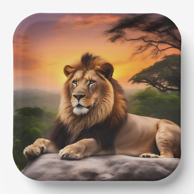 Lion Paper Plates (Front)