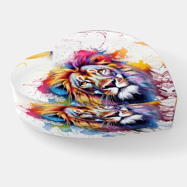 Lion  paperweight (Angled)