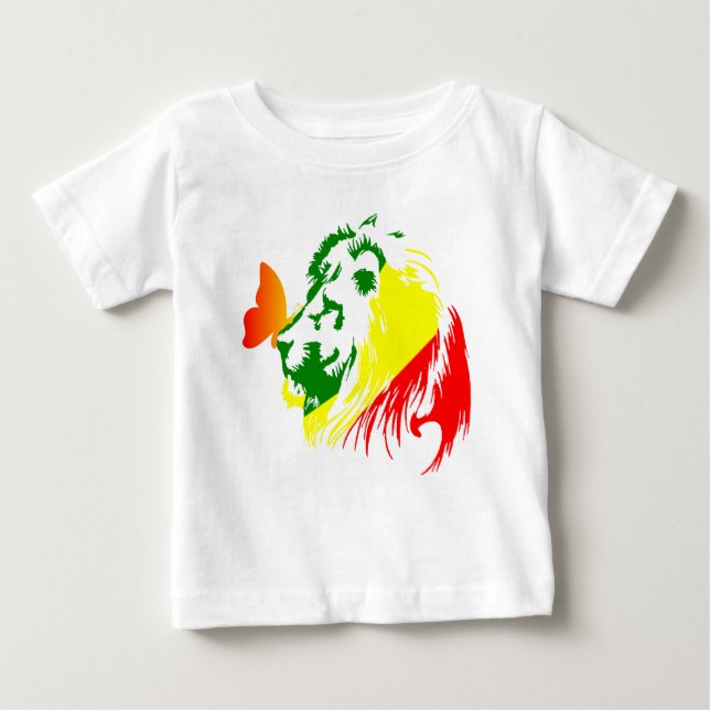 LION PAPILLON FLY BABY T-Shirt (Front)