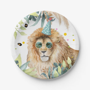 Lion Party Animals Jungle Birthday Safari Paper Plates
