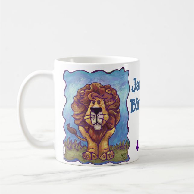 Lion Party Center Coffee Mug (Left)