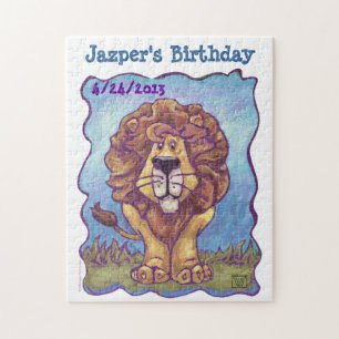 Lion Party Center Jigsaw Puzzle