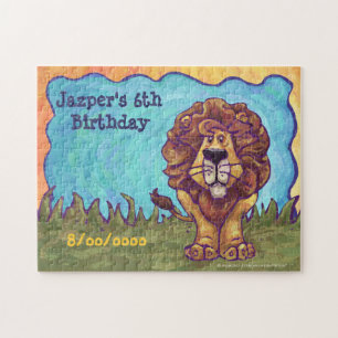 Lion Party Center Jigsaw Puzzle