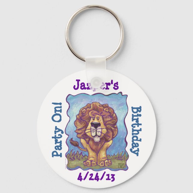 Lion Party Center Keychain (Front)