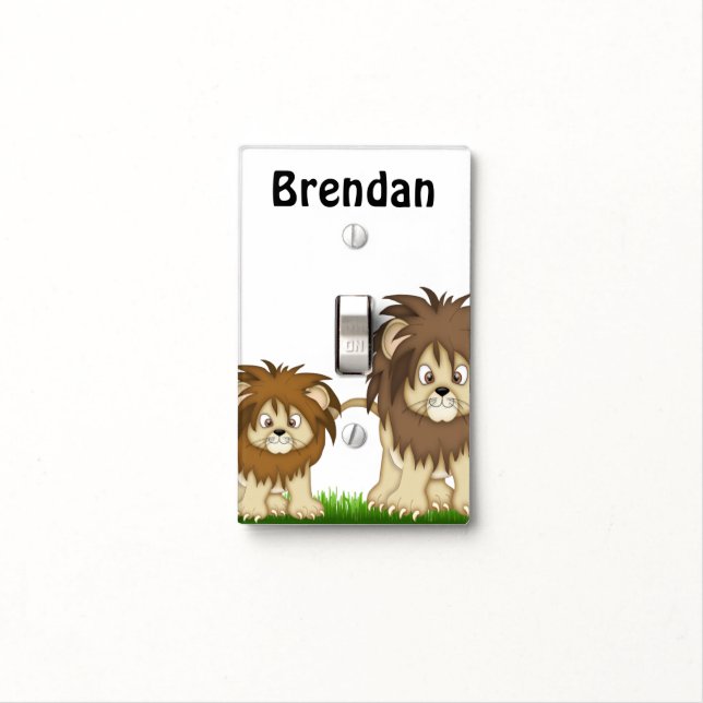 Lion Personalized Light Switch Cover (In Situ)
