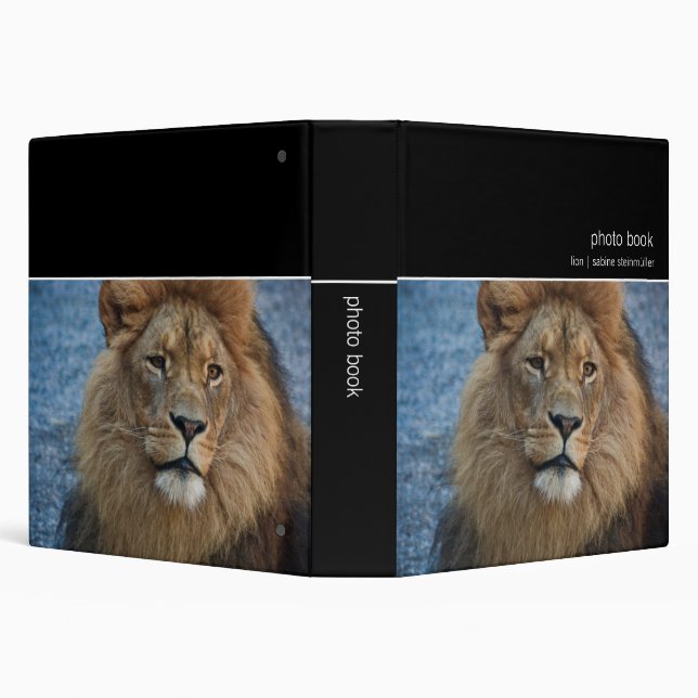 Lion · Photo Book 3 Ring Binder (Background)