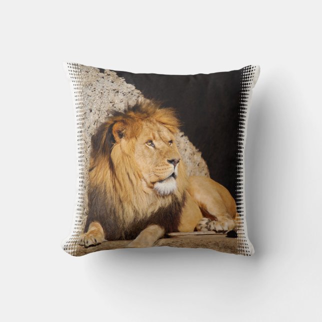 Lion Photo Pillow (Front)