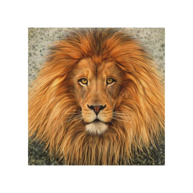Lion Photograph Paint Art image (Front)