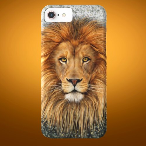 Lion Photograph Paint Art image iPhone 87 Case
