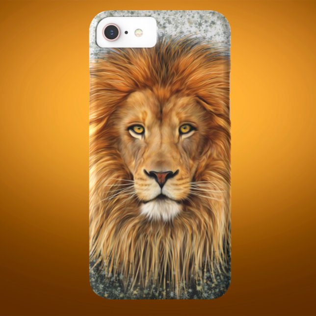Lion Photograph Paint Art image Case-Mate iPhone Case