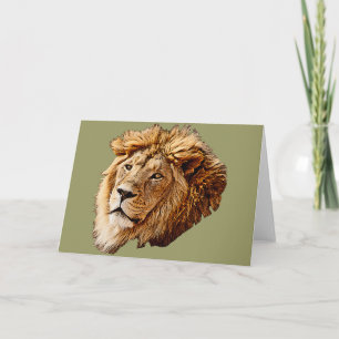 Lion Picture Card