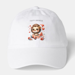 Lion Pilot Birthday Hat
