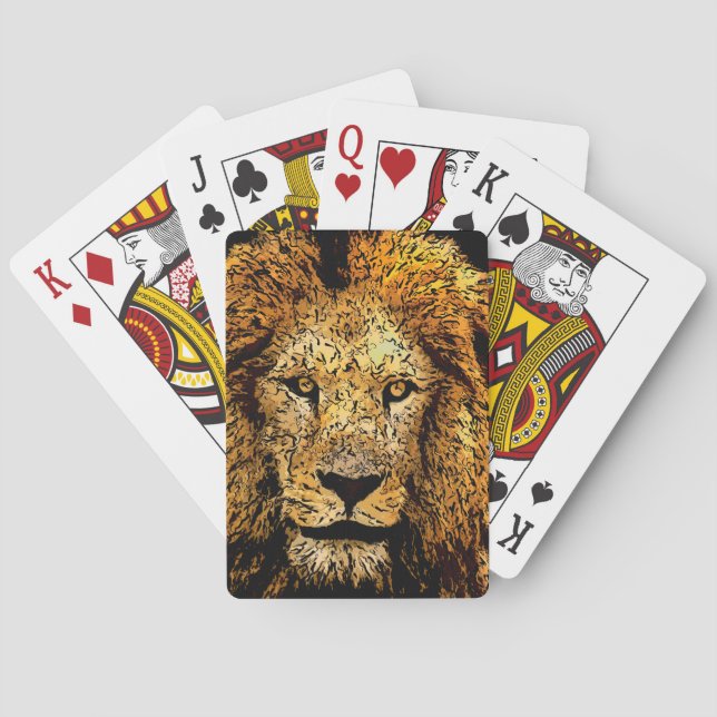 Lion Playing Cards (Back)