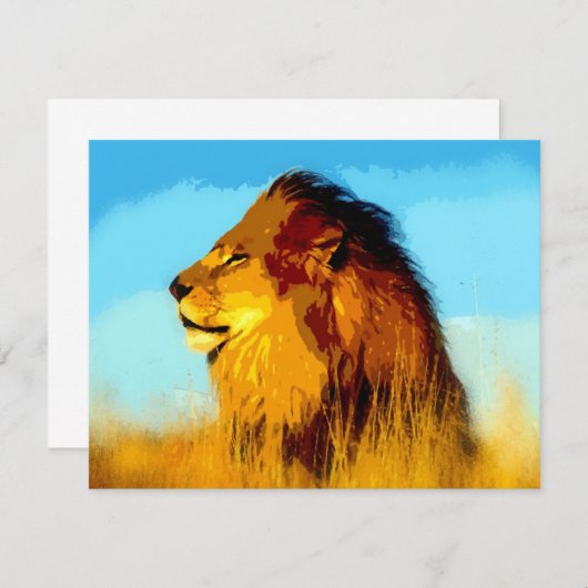 Lion Portrait (Front/Back)