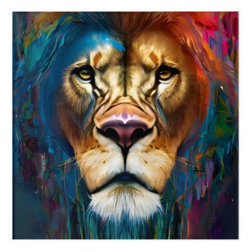 lion portrait  acrylic print