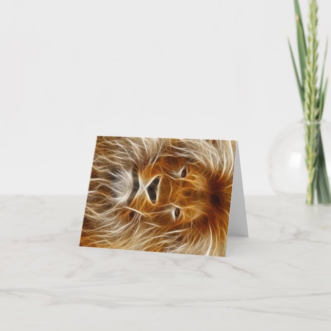 Lion Portrait Card (Front)