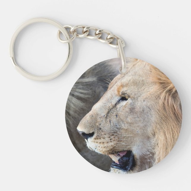 Lion Portrait Keychain (Front)