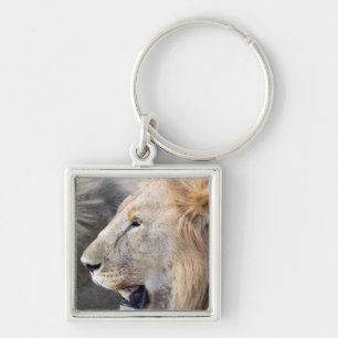 Lion Portrait Keychain
