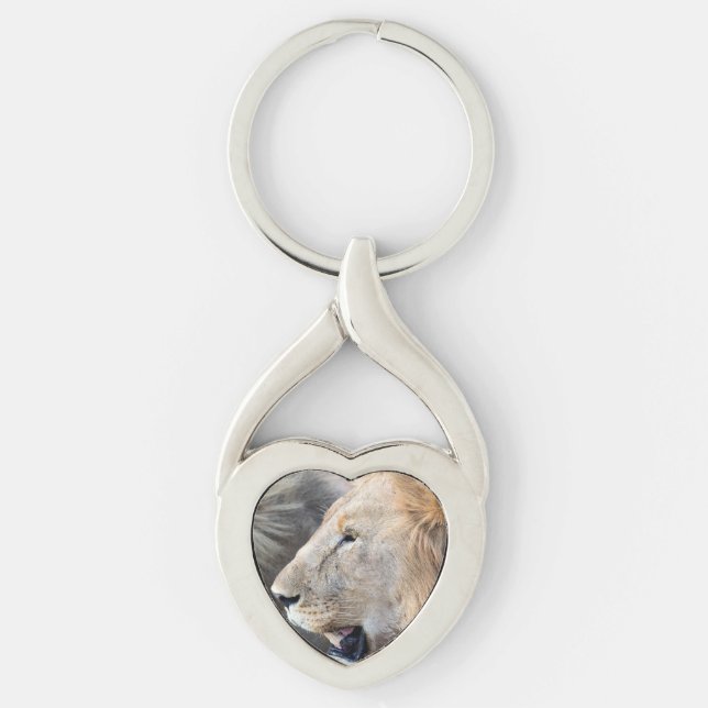 Lion Portrait Keychain (Front)