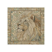 Lion Portrait Mosaic Art