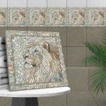 Lion Portrait Mosaic Art  Ceramic Tile<br><div class="desc">Lion Portrait Mosaic Art</div>