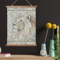 Lion Portrait Mosaic Art