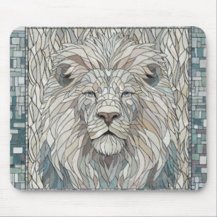 Lion Portrait Mosaic Art  Mouse Pad