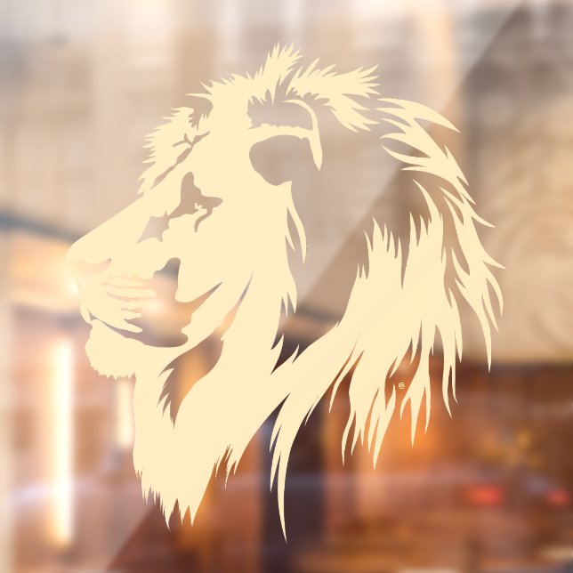 Lion Portrait (sand)  Window Cling (Sheet 2)