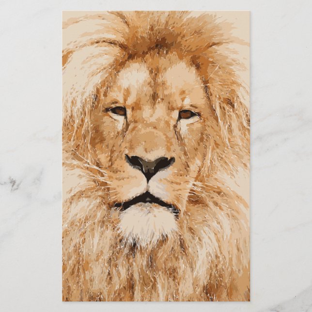 LION PORTRAIT STATIONERY (Front)