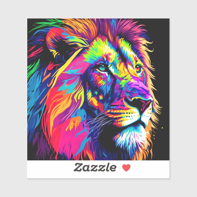 Lion Portrait Sticker (Sheet)