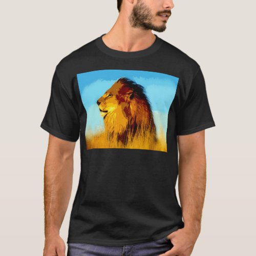 Lion Portrait T_Shirt