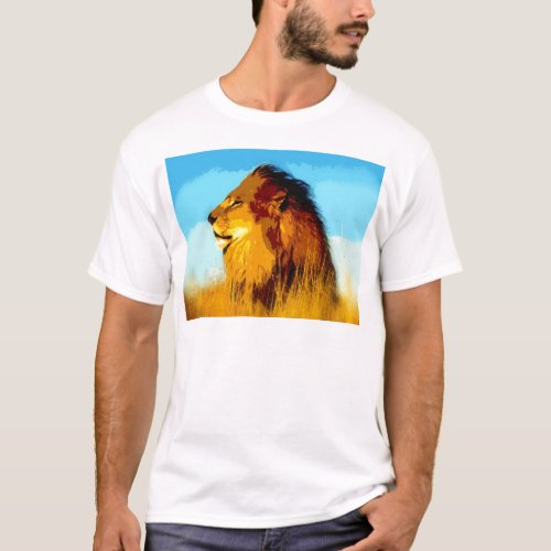 Lion Portrait T_Shirt