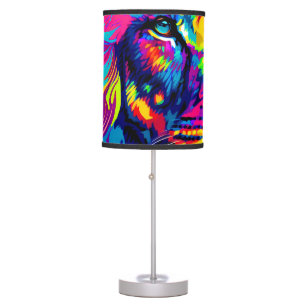 Lion Portrait Table Lamp