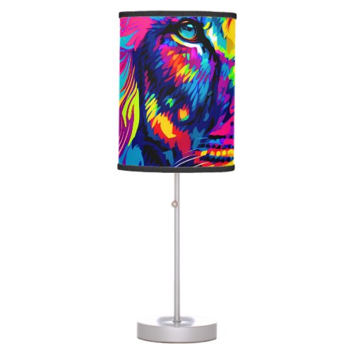 Lion Portrait Table Lamp