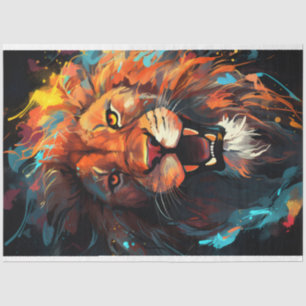 Lion Portrait Tissue Paper