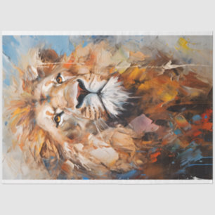 Lion Portrait Tissue Paper