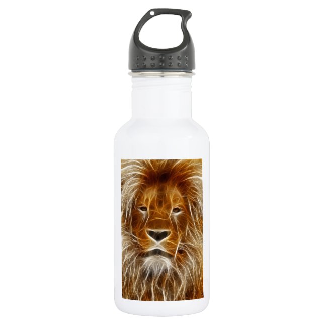 Lion Portrait Water Bottle (Front)