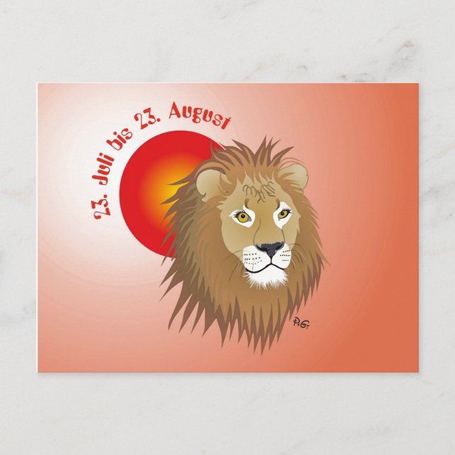 lion postcard (Front)