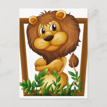 Lion Postcard by GraphicsRF at Zazzle