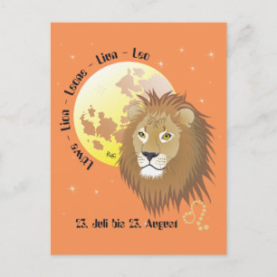 lion postcard