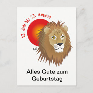 lion postcard
